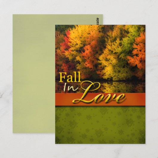 Rustige Herfst in Briefkaart voor liefdesweddensch (Voorkant / Achterkant)