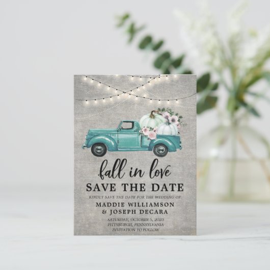 Rustige Herfst in de Lichten van het Koord van de  Aankondigingskaart (Staand voorkant)