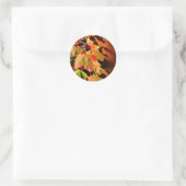 Rustige Herfst in liefdesweddenschapskist Ronde Sticker (Tas)