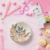 Rustige Herfst in Love Autumn Flowers Papieren Kommen (Feest)