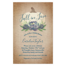 Rustige Herfst in Love Blue Floral Vrijgezellenfee