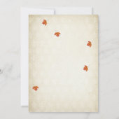 Rustige Herfst in Love Bridal Shower Uitnodiging (Achterkant)