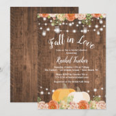 Rustige Herfst in Love Mason Jar Lights Vrijgezell Kaart (Voorkant / Achterkant)