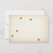 Rustige Herfst in Love RSVP Card (Achterkant)