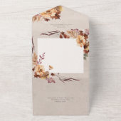 Rustige Herfst — KR-code All In One Uitnodiging (Buitenkant)