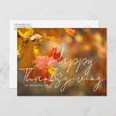 rustige herfst laat gelukkig deken briefkaart (Voorkant / Achterkant)