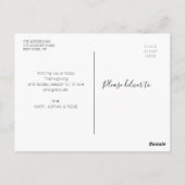 rustige herfst laat gelukkig deken briefkaart (Achterkant)