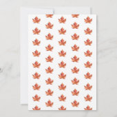 Rustige Herfst Leaf-uitnodiging voor binnenpartij Kaart (Achterkant)