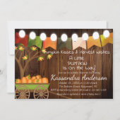 Rustige Herfst Little Pumpkin Baby shower Invitati Kaart (Voorkant)
