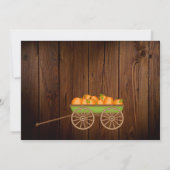 Rustige Herfst Little Pumpkin Baby shower Invitati Kaart (Achterkant)