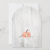 Rustige Herfst Little Pumpkin-Baby shower Kaart (Achterkant)