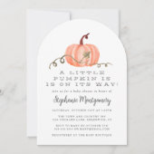 Rustige Herfst Little Pumpkin-Baby shower Kaart (Voorkant)