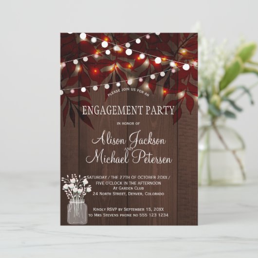 Rustige herfst met windkle-verlichting kaart (Staand voorkant)