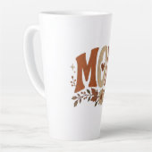 Rustige Herfst Moeder Bloemig Herfst Liefde Latte Mok (Linkerhoek)