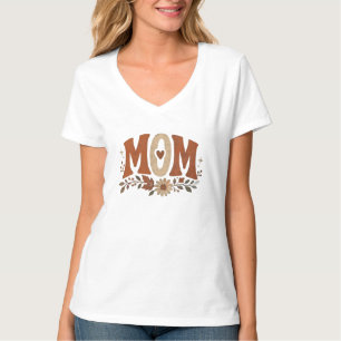 Rustige Herfst Moeder Bloemig Herfst Liefde T-shirt