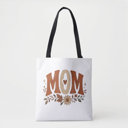 Rustige Herfst Moeder Bloemig Herfst Liefde Tote Bag (Voorkant)