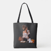 Rustige Herfst Moeder Bloemig Herfst Liefde Tote Bag (Achterkant)