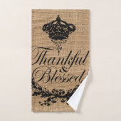 rustige herfst najaar Thanksgiving dankjewel gezeg Bad Handdoek (Handdoek)