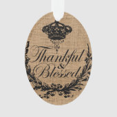 rustige herfst najaar Thanksgiving dankjewel gezeg Ornament (voorkant)