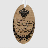 rustige herfst najaar Thanksgiving dankjewel gezeg Ornament (voorkant)