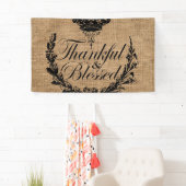 rustige herfst najaar Thanksgiving dankjewel gezeg Spandoek (Insitu)