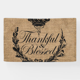 rustige herfst najaar Thanksgiving dankjewel gezeg Spandoek