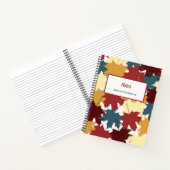 Rustige Herfst najaar Waterverf verlaat Notitieboek (Binnen)