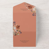 Rustige Herfst Neutrale adem Rust Dinner All In One Uitnodiging (Buitenkant)