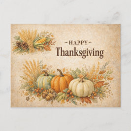 Rustige herfst oogst Gelukkig Thanksgiving Feestdagenkaart