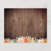 Rustige Herfst Oranje Mason Jar Lights Weddenschap (Achterkant)