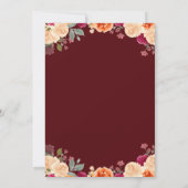 Rustige Herfst Oranje pompoen Kaart (Achterkant)