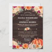 Rustige Herfst Oranje pompoen Kaart (Voorkant)