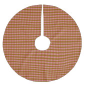 Rustige herfst plissé geometrisch patroon   kerstboom rok (Voorkant)