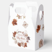 Rustige herfst pompoen baby shower Favor Box Bedankdoosjes (Geopend)