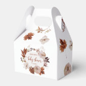 Rustige herfst pompoen baby shower Favor Box Bedankdoosjes (Voorkant Zijde)