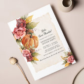 Rustige Herfst pompoen geven Bedankt Notitiekaartje