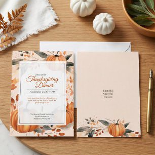 Rustige herfst pompoen oogst Thanksgiving Kaart