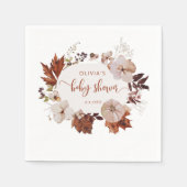 Rustige herfst pompoenen servet (Voorkant)