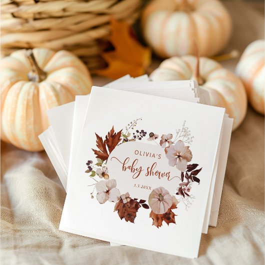 Rustige herfst pompoenen servet