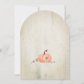 Rustige Herfst Pumpkin 1 oktober Kaart (Achterkant)