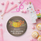 Rustige Herfst Pumpkin-Baby shower Bord (Feest)
