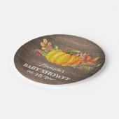 Rustige Herfst Pumpkin-Baby shower Bord (Gekanteld)