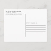 Rustige Herfst Pumpkin Floral Licht sparen de Datu Aankondigingskaart (Achterkant)