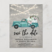 Rustige Herfst Pumpkin Floral Licht sparen de Datu Aankondigingskaart (Voorkant)