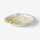 Rustige Herfst Pumpkin Floral Thanksgiving zonder  Papieren Kommen (Gebogen)