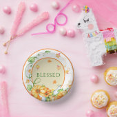 Rustige Herfst Pumpkin Floral Thanksgiving zonder  Papieren Kommen (Feest)