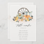 Rustige Herfst Pumpkin Leafy Seating Chart Table K Bedankkaart (Voorkant / Achterkant)