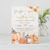 Rustige Herfst Pumpkin-specerijen en alles wat goe Kaart (Staand voorkant)