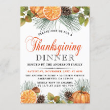 Rustige Herfst Pumpkin Thanksgiving Dinner