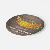 Rustige Herfst Pumpkin-Vrijgezellenfeest Bord (Gekanteld)